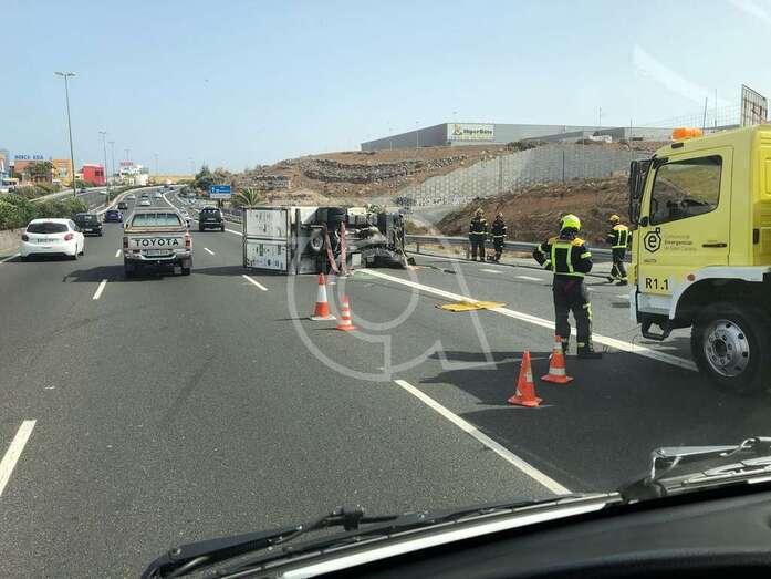 Imagen del accidente de esta tarde (Foto TA)